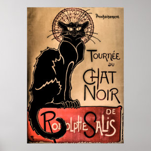 ヴィンテージチャットノワール – Black Cat Poster ポスター