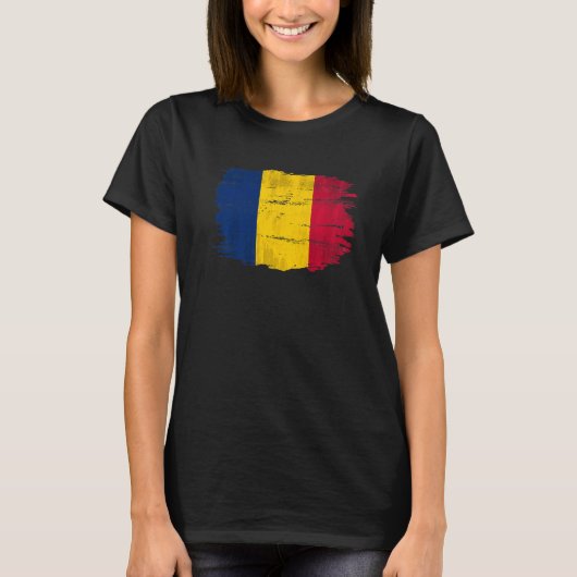 ヴィンテージチャド国旗 Tシャツ (正面)