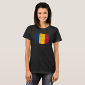 ヴィンテージチャド国旗 Tシャツ (正面フル)