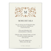 ヴィンテージチャプター結婚の挿入カード エンクロージャーカード