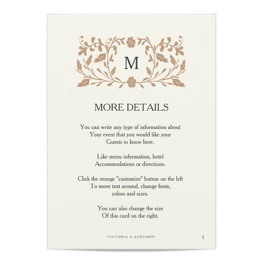 ヴィンテージチャプター結婚の挿入カード エンクロージャーカード