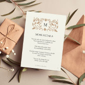 ヴィンテージチャプター結婚の挿入カード エンクロージャーカード