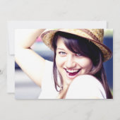 ヴィンテージチャルクボードバルミツワー招待状 招待状 (裏面)