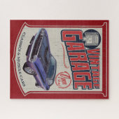 ヴィンテージチャレンジャーマッスルカーガレージ ジグソーパズル (横)