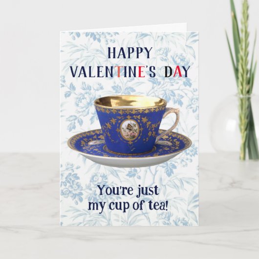 ヴィンテージチャレンジ バレンタイン カップ&ソーサー シーズンカード (正面)