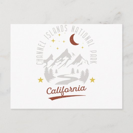 ヴィンテージチャンネル諸島国立公園カリフォルニア ポストカード (正面)