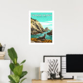 ヴィンテージチャンネル諸島国立公園 ポスター (ホームオフィス)