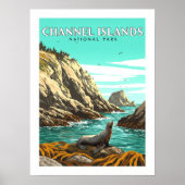 ヴィンテージチャンネル諸島国立公園 ポスター (正面)