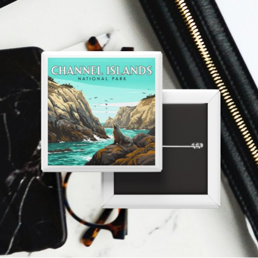 ヴィンテージチャンネル諸島国立公園 缶バッジ