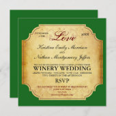 ヴィンテージチャンピエーンワイナリー結婚式招待状 招待状 (正面/裏面)