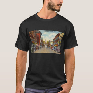 ヴィンテージチャーチ通り、バーリントン、VT Tシャツ