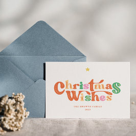 ヴィンテージチャームカラフルメリークリスマス シーズンカード