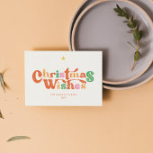 ヴィンテージチャームカラフルメリークリスマス シーズンカード