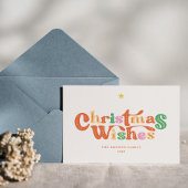 ヴィンテージチャームカラフルメリークリスマス シーズンカード