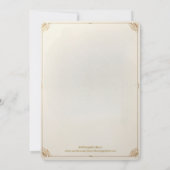 ヴィンテージチャームフローラ卒業パーティ招待状 招待状 (裏面)