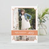 ヴィンテージチャーム卒業パーティ招待状 招待状 (スタンド正面)