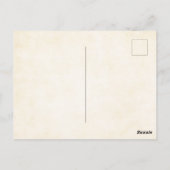 ヴィンテージチャーム：レッドトラック運のクリスマスツリー ポストカード (裏面)