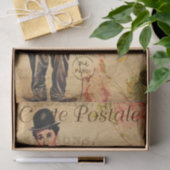 ヴィンテージチャーリーフランスのチャプラインカルテポストエール 薄葉紙 (ギフト)