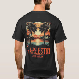 ヴィンテージチャールストンサウスカロリーナサンセット Tシャツ