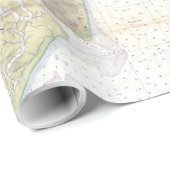 ヴィンテージチャールストン・ハーバーSCの地図(1866) ラッピングペーパー (ロールコーナー)