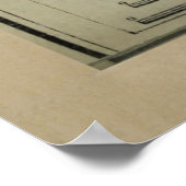 ヴィンテージチャールストンSCハーバーの地図(1904) ポスター (角)