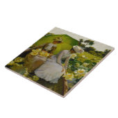 ヴィンテージチャールズコートニーカーランロータスリリー タイル (側面)