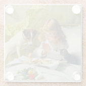 ヴィンテージチャールズバートン理容師サスペンス ガラスコースター (裏面)