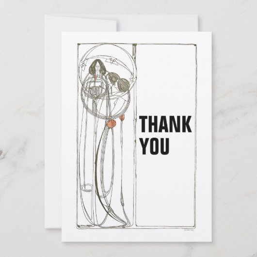 ヴィンテージチャールズレンニーマッキントシュ サンキューカード (正面)