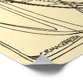 ヴィンテージチャールズレンニーマッキントッシュテンプレート ポスター (角)