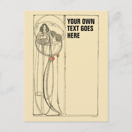 ヴィンテージチャールズレンニーマッキントッシュテンプレート ポストカード (正面)