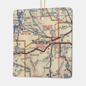 ヴィンテージチュクンカリNMの地図 セラミックオーナメント (左)