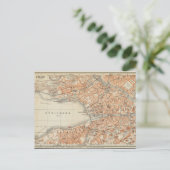 ヴィンテージチューリッヒの地図，ドイツ旅行 ポストカード (スタンド正面)