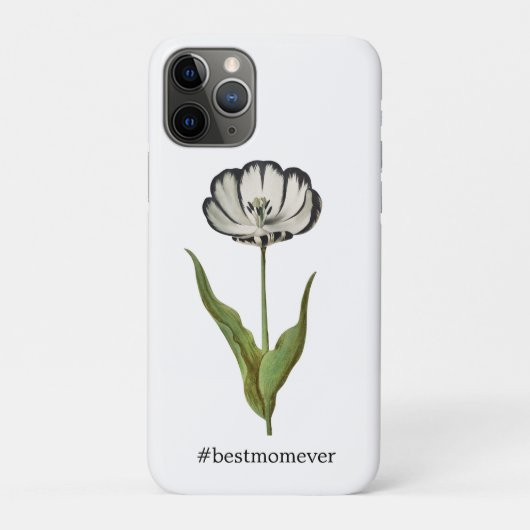 ヴィンテージチューリップの荷札 Case-Mate iPhoneケース (裏)