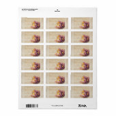 ヴィンテージチューリップファミリーサンキューラベル ラベル (フルシート)