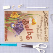 ヴィンテージチューリップフラワーシードパック 薄葉紙 (クラフト)