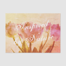 ヴィンテージチューリップフラワーフォトカスタムデコップクラフト