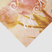 ヴィンテージチューリップフラワーフォトカスタムデコップクラフト 薄葉紙 (詳細)