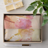 ヴィンテージチューリップフラワーフォトカスタムデコップクラフト 薄葉紙 (ギフト)