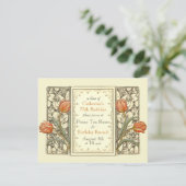 ヴィンテージチューリップフローラエレガントバースデーパーティー 招待状 (スタンド正面)