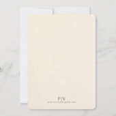 ヴィンテージチューリップフローラフレーム結婚式招待状 招待状 (裏面)