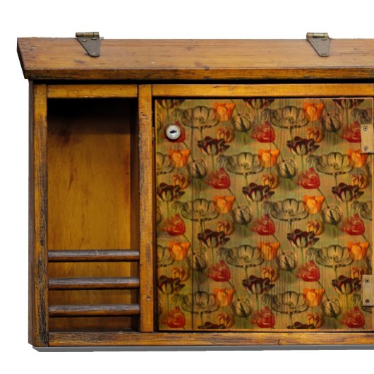 ヴィンテージチューリップボタニカルデコップクラフト 薄葉紙