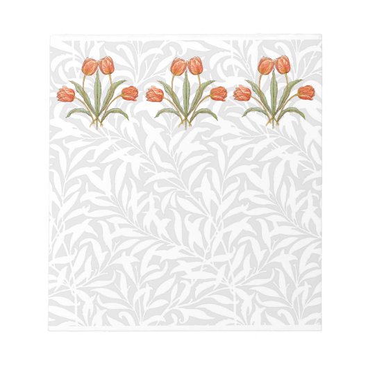 ヴィンテージチューリップモリス絵画ズコレクション ノートパッド (正面)