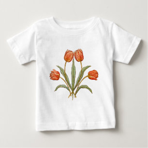 ヴィンテージチューリップモリス絵画ズコレクション ベビーTシャツ