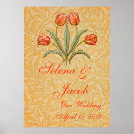 ヴィンテージチューリップモリス絵画ズコレクション ポスター