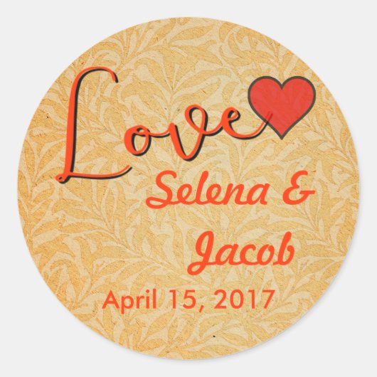 ヴィンテージチューリップモリス絵画ズコレクション ラウンドシール (正面)