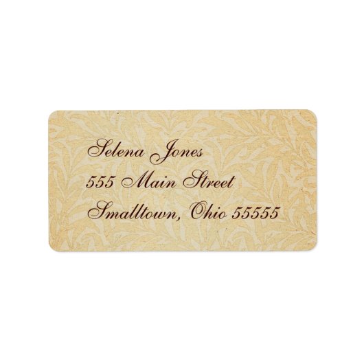 ヴィンテージチューリップモリス絵画ズコレクション ラベル (正面)