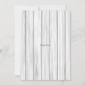 ヴィンテージチューリップレッドホワイト金ゴールドブライダルシャワー 招待状 (裏面)