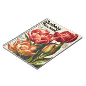 ヴィンテージチューリップ園芸 ノートブック (左側)