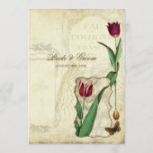 ヴィンテージチューリップ天使の翼スワール茶ステンドメニュー メニュー (裏面)