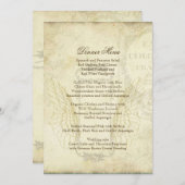 ヴィンテージチューリップ天使の翼スワール茶ステンドメニュー メニュー (正面/裏面)